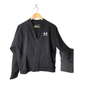 Under Armour | Black zip down jacket loose fit athleisure wear